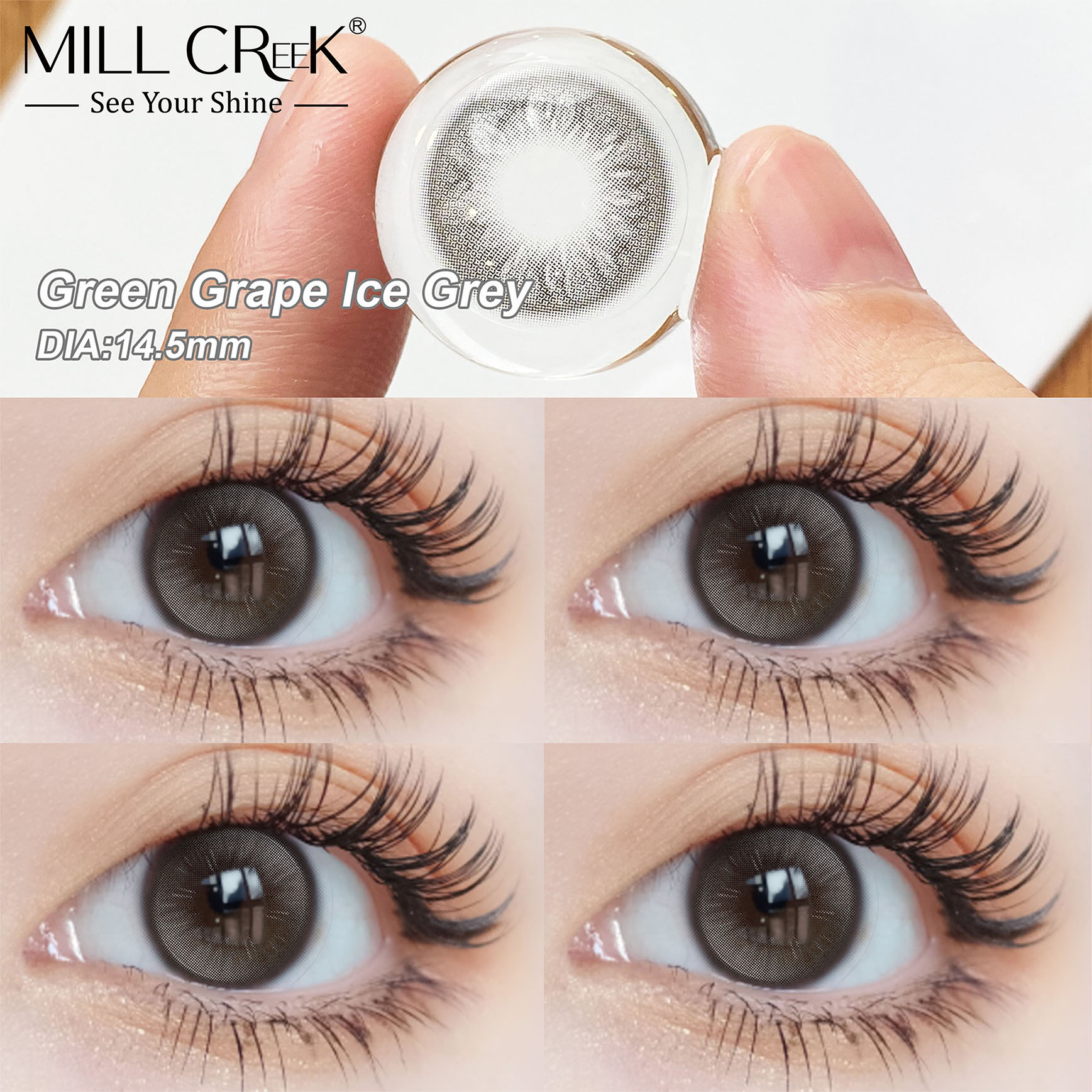 Bulk Natural Colored Contact Lenses 14.0mm 14.5mm 4 Soft Shades Yearly Disposable OEM ODM Factory Supply for Resellers