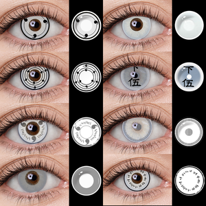 Anime Sharingan White Cosplay Contact Lenses