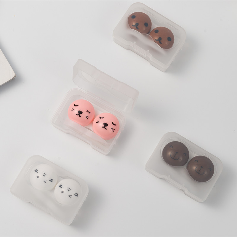 CHANXIN MC-106 Custom Complete Box Set of Cartoon Pattern Fashionable Eye Contact Lenses with Logo Rectangle Case