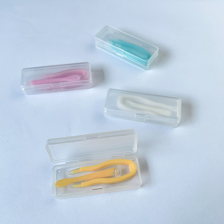 Koncci Chinese Factory Produce Colorful Silicone White Case for Contact Lenses Silicone Contact Lens Tweezers A-702