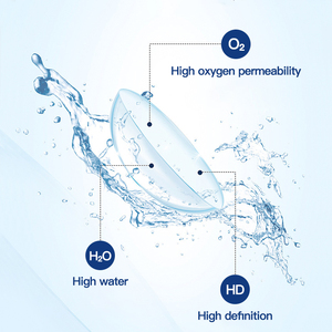 Free Shipping clear Lens Magister Prescription OEM Transparent Soft Contact Lens With Power Contact Lenses for Shortsighted