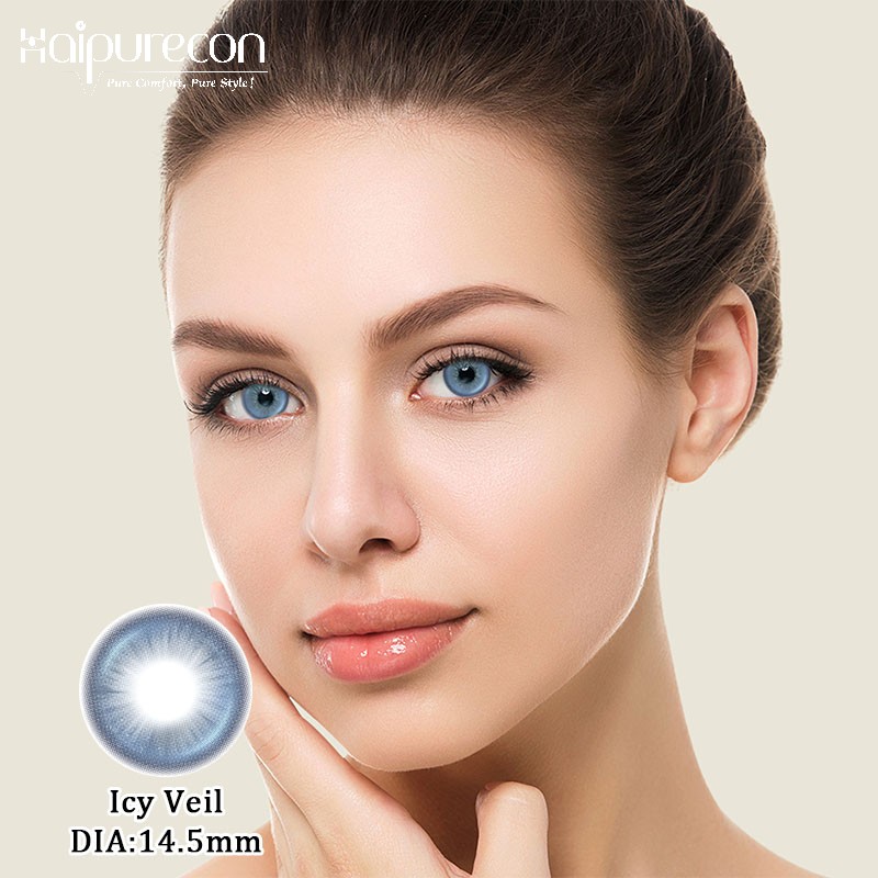 Haipurecon Sweet and Dreamy Blue Color Scheme Beautiful Eyes Annual Wholesale of Contact Lenses