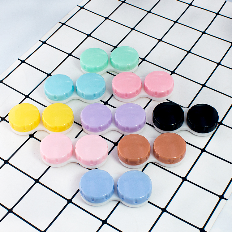 Lalens Lemon Brown Contact Lenses With Packaging Box Custom Design In Various Color Myopia Soft Eye Color Contact Lens