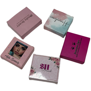 Custom Logo Printed Portable Contact Lens Packaging Boxes Pink Cosmetic Rigid Boxes Magnetic Closure for Color Eye Contacts