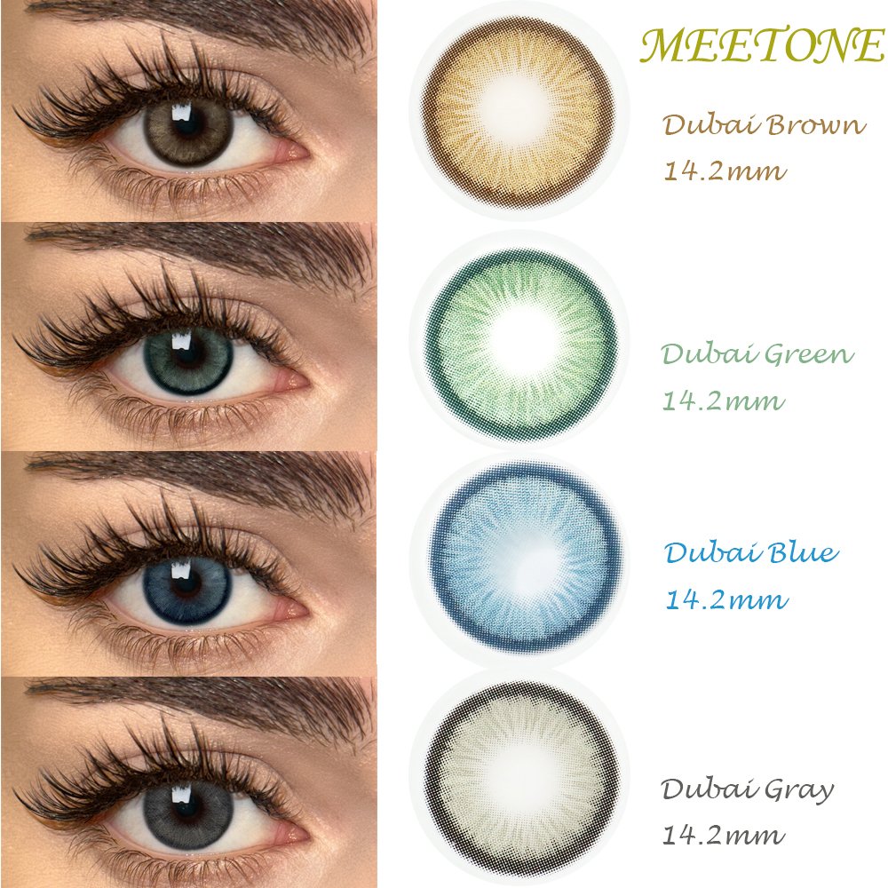 Private Label OEM Available Paper Packaging Wholesale Cosmetic Meetone Color Contact Lens with Box