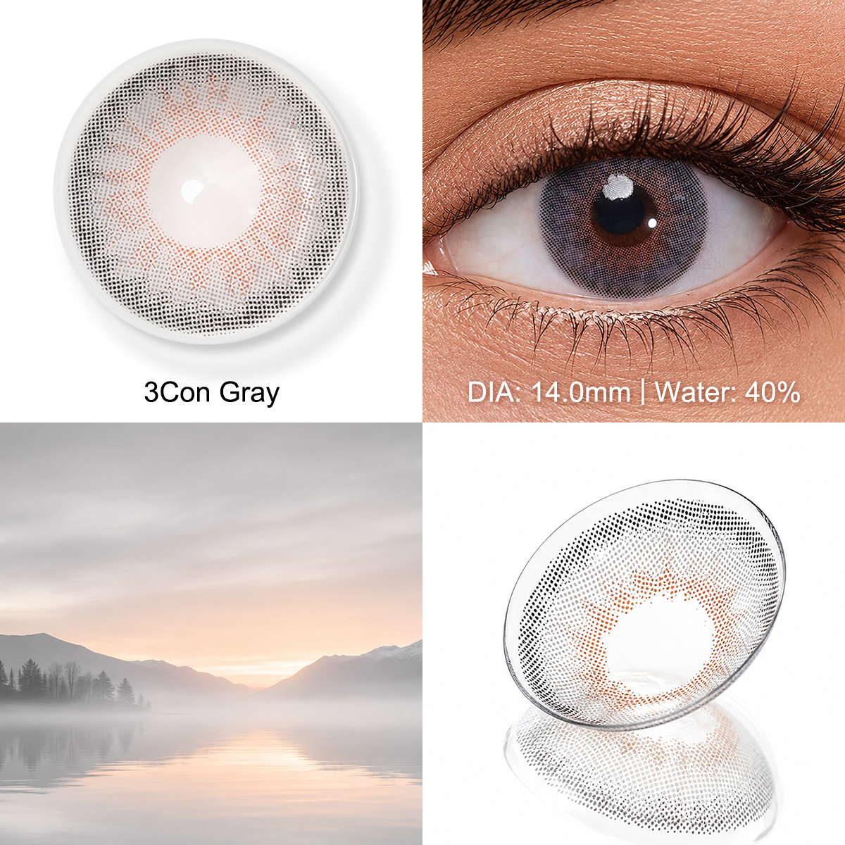 Freshgo Yearly Green Contact Lenses Wholesale Cosmetics Eye Lenses Colored Contacts Eye Color Contact Lenses Kontaktlinsen