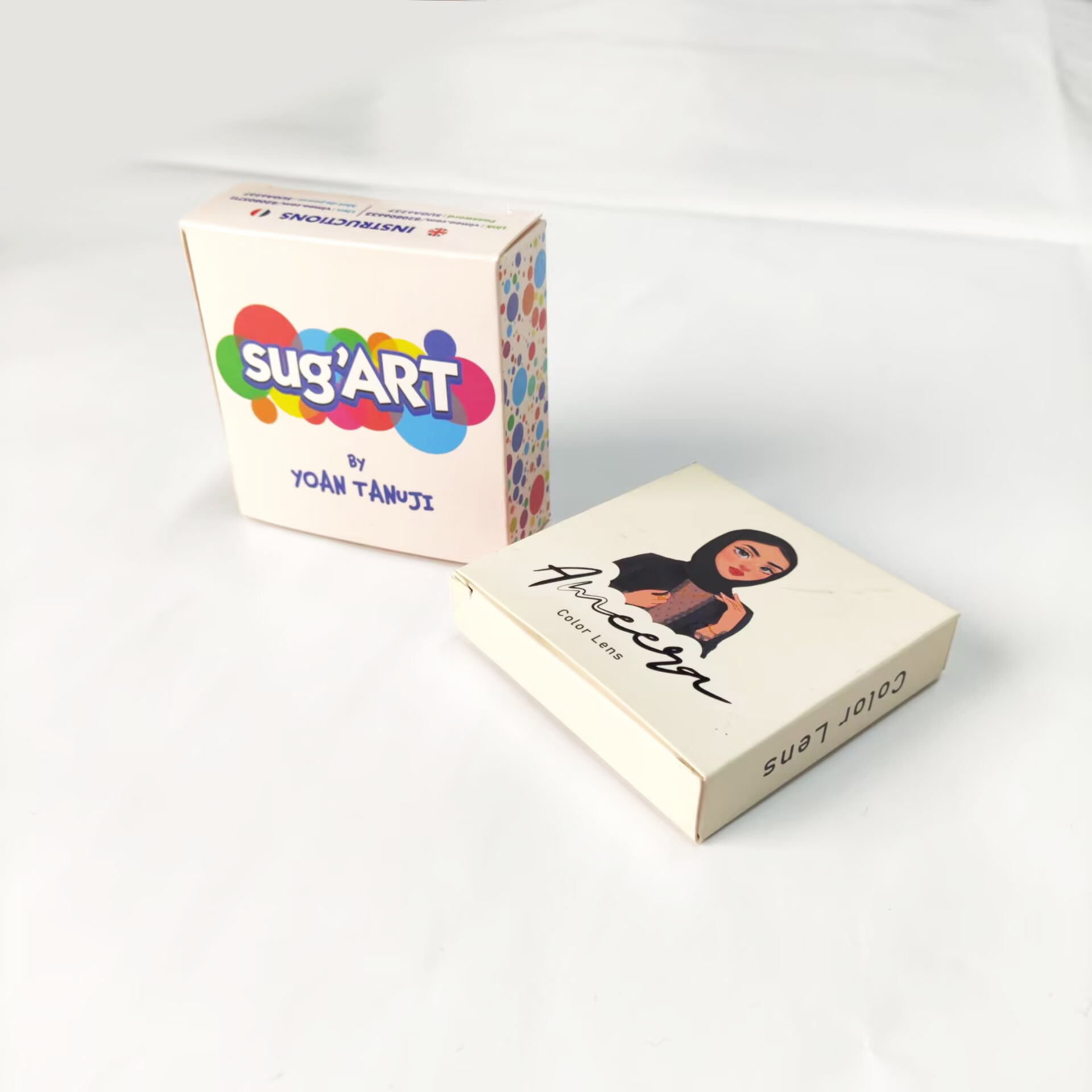 Colored Contact Lenses Paper Box Printing Colored Box for Packaging Wholesale Factoiry Price