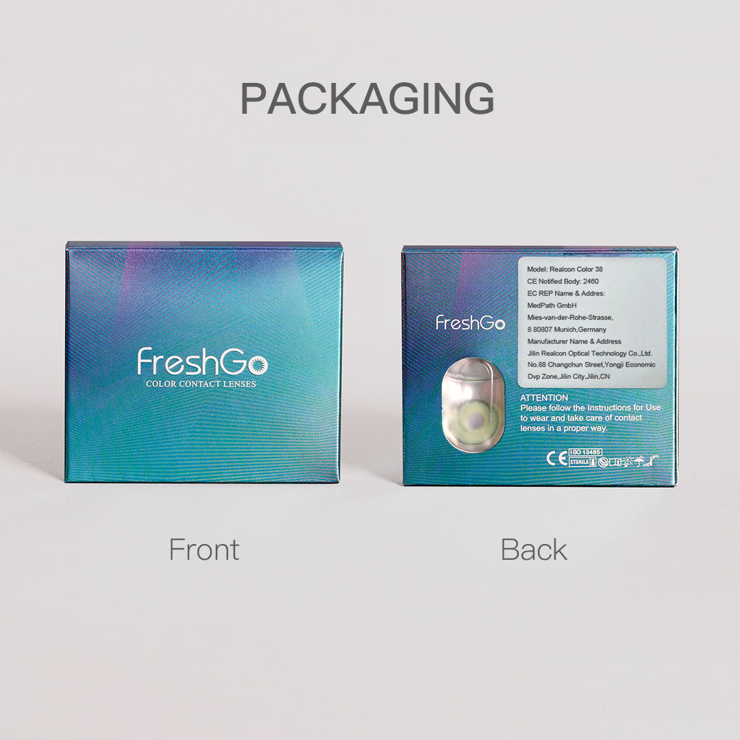 Freshgo Wholesale Prescription Lenses Yearly Coloured Contact Lenses Natural Power Color Contact Lens