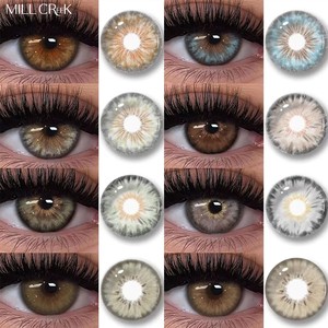 Wholesale Three Tone Colored Contact Lenses Soft Korean Style Eye Lenses Haipurecon Beautiful Big Eyes Makeup Fashion Beauty