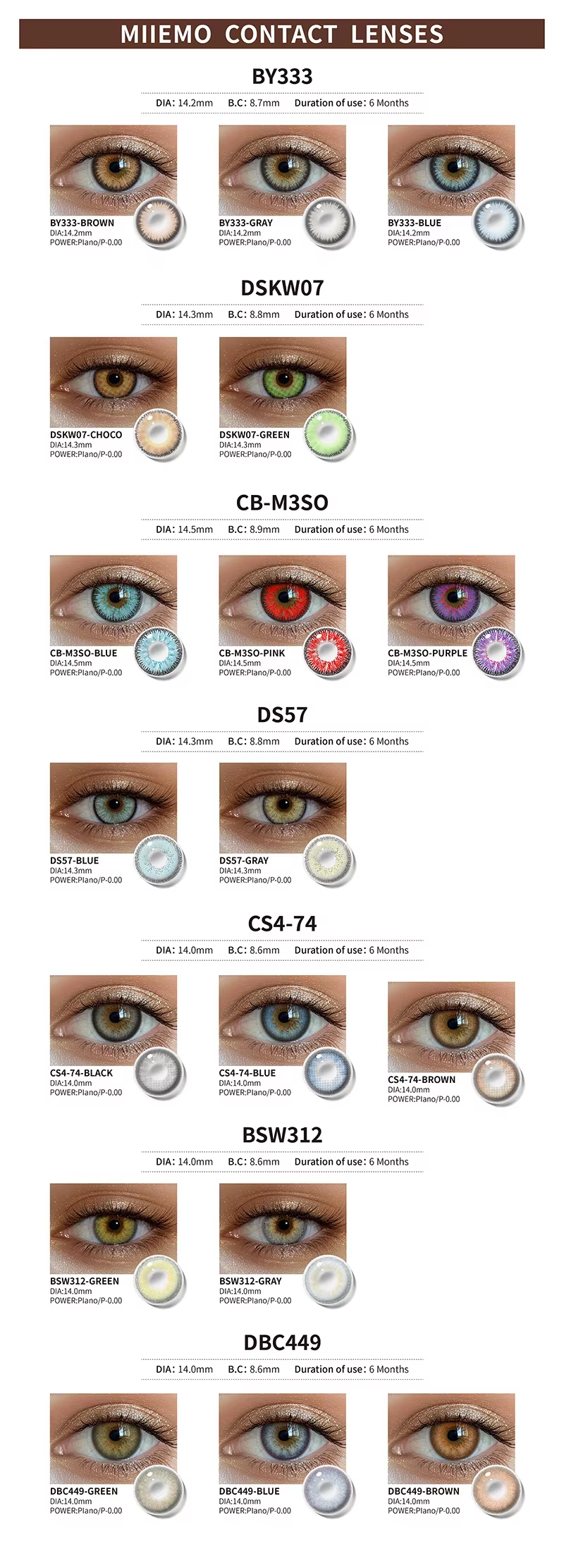 Color Contact Lenses Display 22