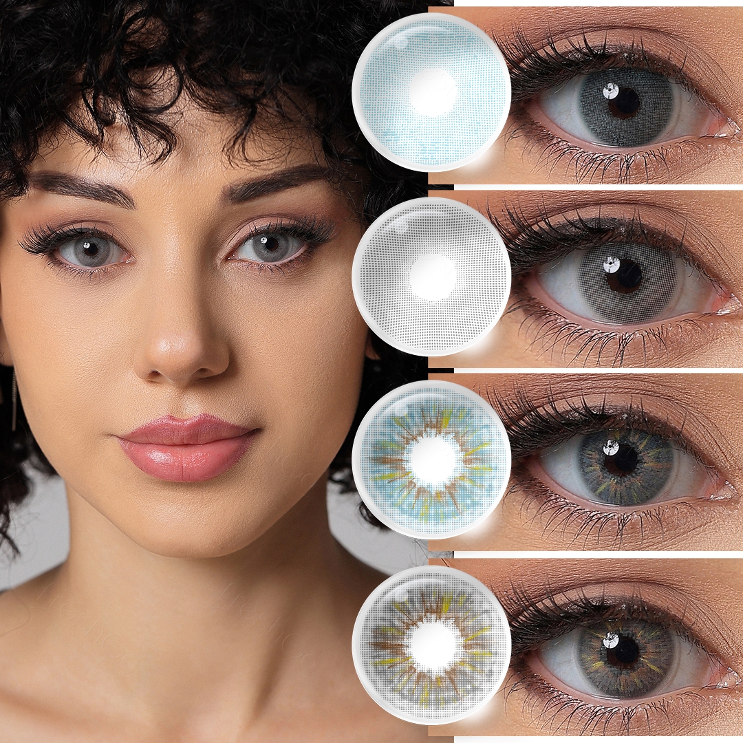 Free Shipping Freshgo Broadway Color Contact Lenses Natural Gray Color Contact Lens Lentes De Contacto Yearly Colored Contact