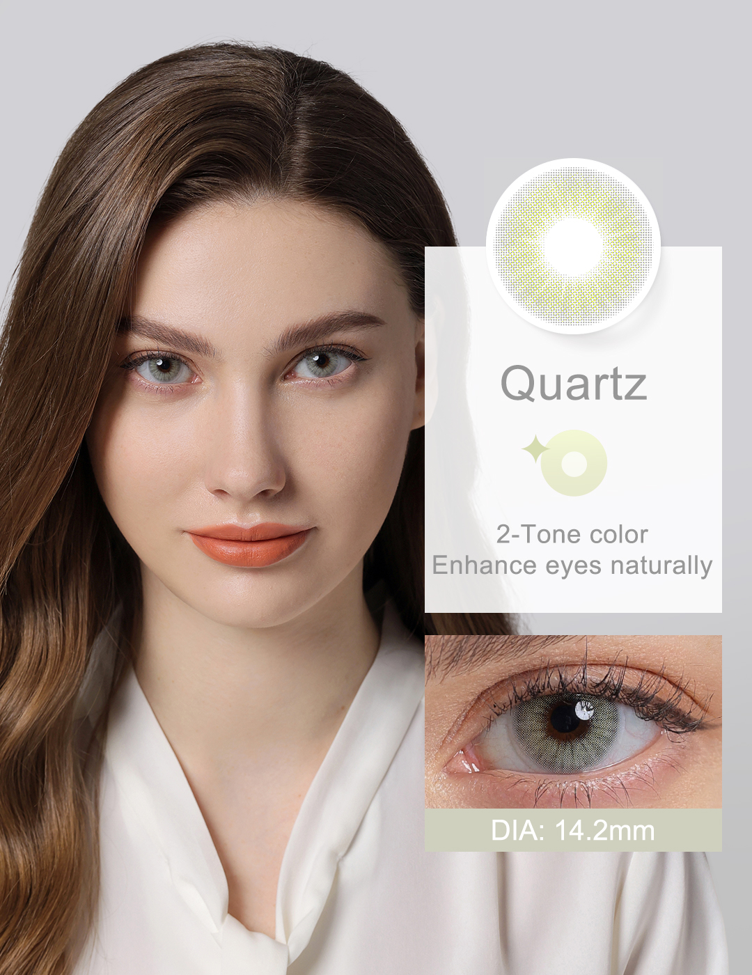 Quartz Colored Contact Lens