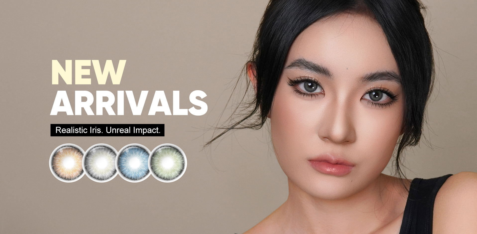 Free Shipping Freshgo Eye Contact Lenses New Wholesale 14.20mm Soft Black Contact Lenses 6 Months Beauty Eye Color Contacts
