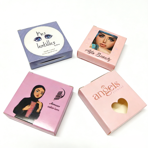 Custom Printed Contact Lens Packaging Box Retail Display Case