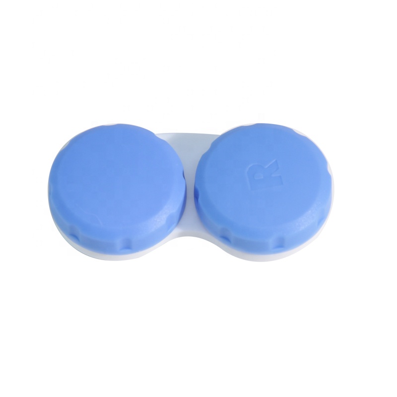 Hot Selling Colorful Cheap Plastic Wholesale Custom Eye Contact Lens Dual case