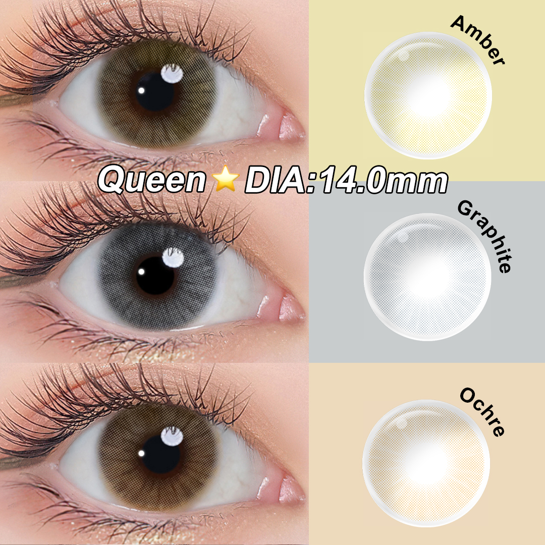 Free Shipping Magister Colored Contact Lenses Custoom Brand 2PCs Amber Ochre Topaz Prescription Lens HIDROCOR Color Contacts