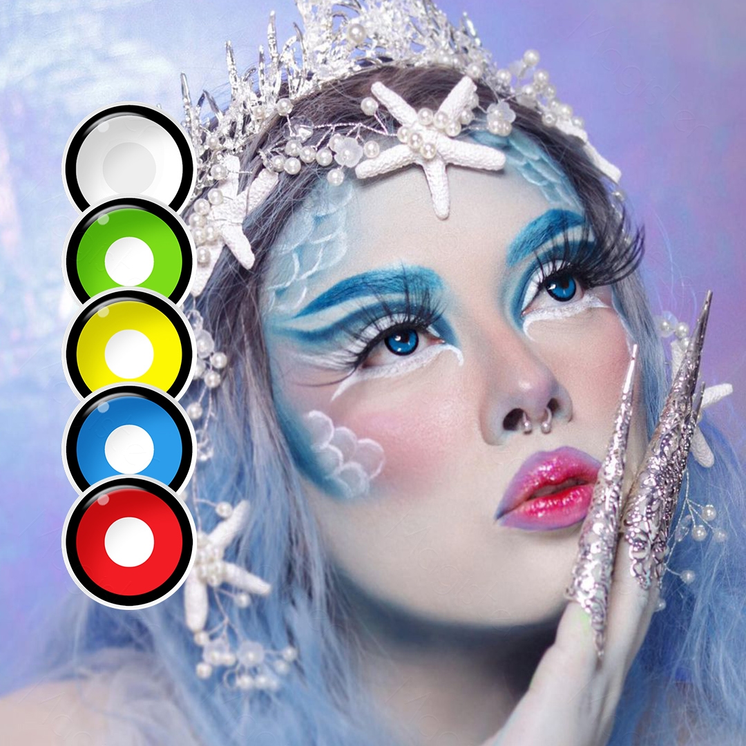Free Shipping Magister Halloween Lens Crazy Anime Eye Contacts Big Eye Soft Annual Cosplay Contact Lenses Lentille Sharingan
