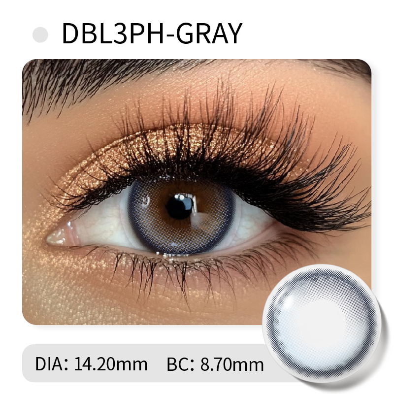 Wholesale Low Price Customizable Blue Soft Colored Prescription Contact Lenses ODM/OEM ISO 13485 Certified Half Year Use