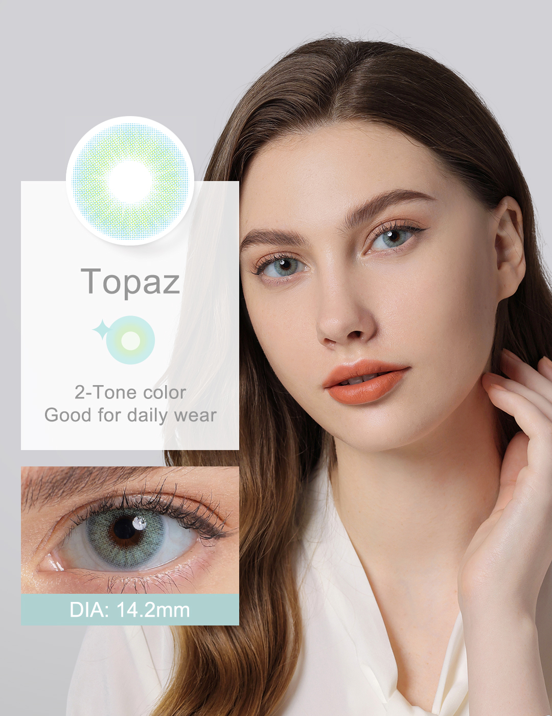 Topaz Colored Contact Lens