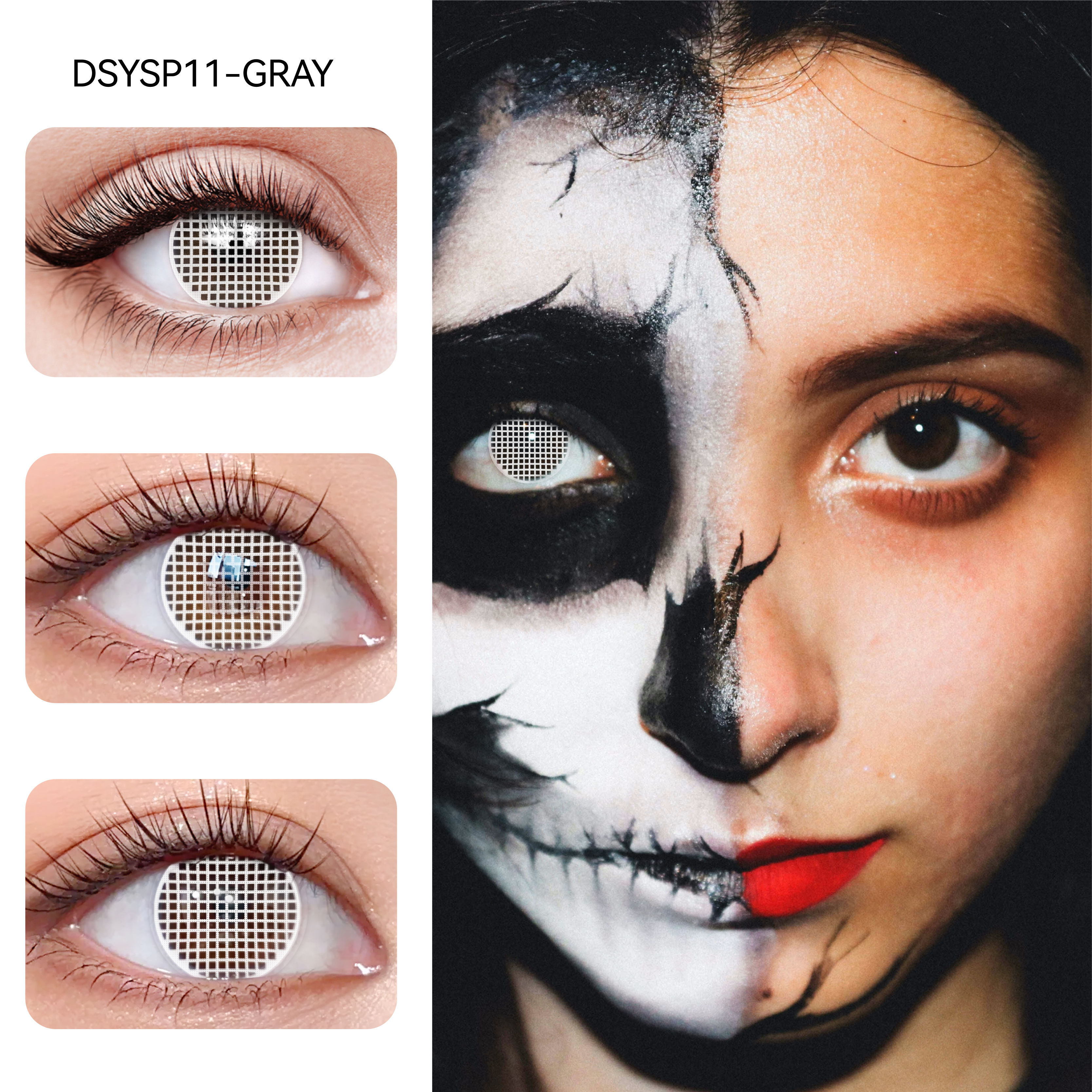 MIIEMO Halloween Crazy Soft Contact Lenses Cosplay Colored Eye Contacts 49 Models