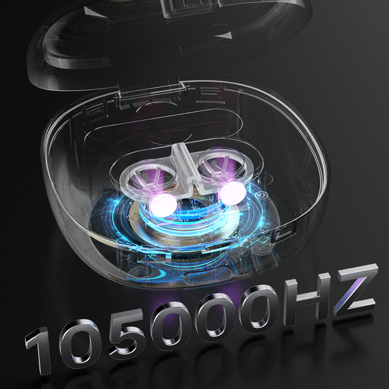 105KHz High Frequency Ultrasonic Cleaner for Ortho-K Contact Lenses Cleaning Machine 800mAh Magnetic Charging with UVC Light