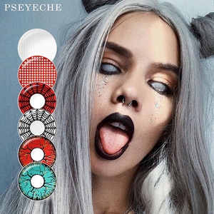 Cosplay Vampire Yellow Cat Eye Contact Lenses