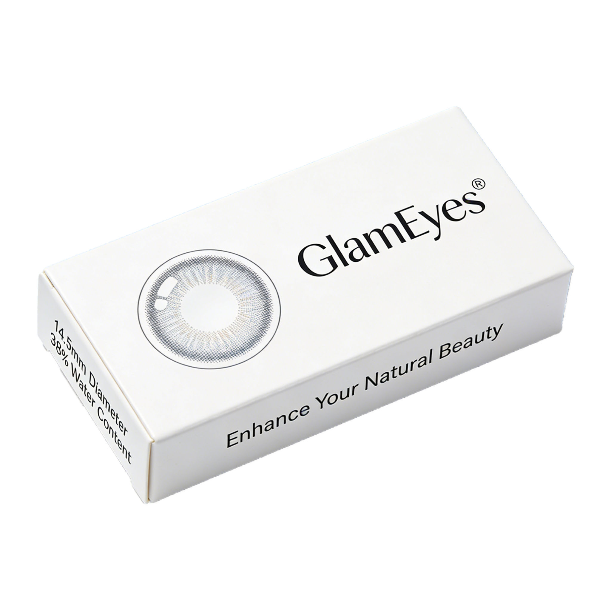 Customizbele Glossy Lamination Self Erecting Recyclable Colored Contact Lens Packaging Box with Four-Color Logo Printing