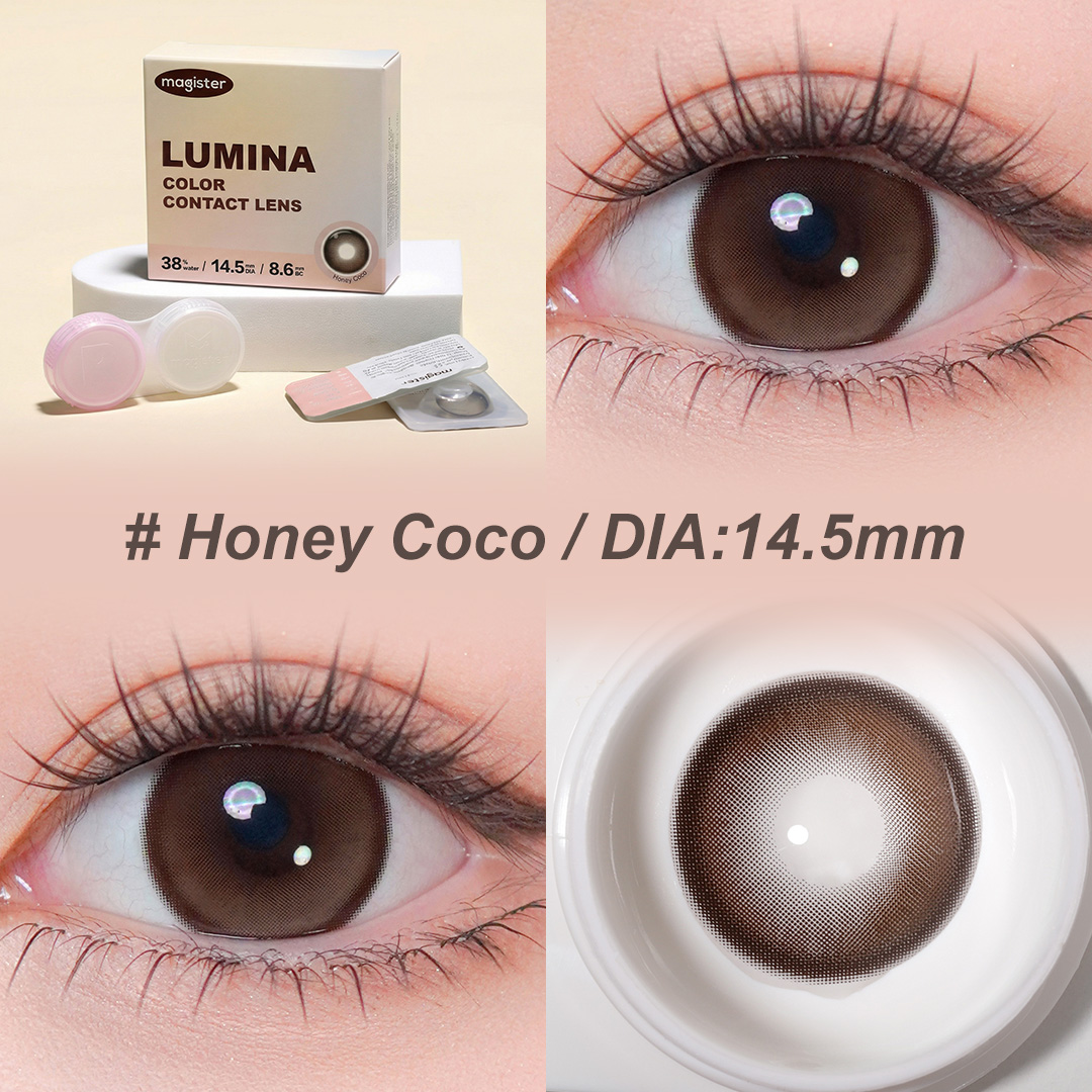 Free Shipping Magister Full Coverage Design Contact Lens Lumina Colored Contact Lenses 6 Months Eye Contact 14.5mm Eye Lens