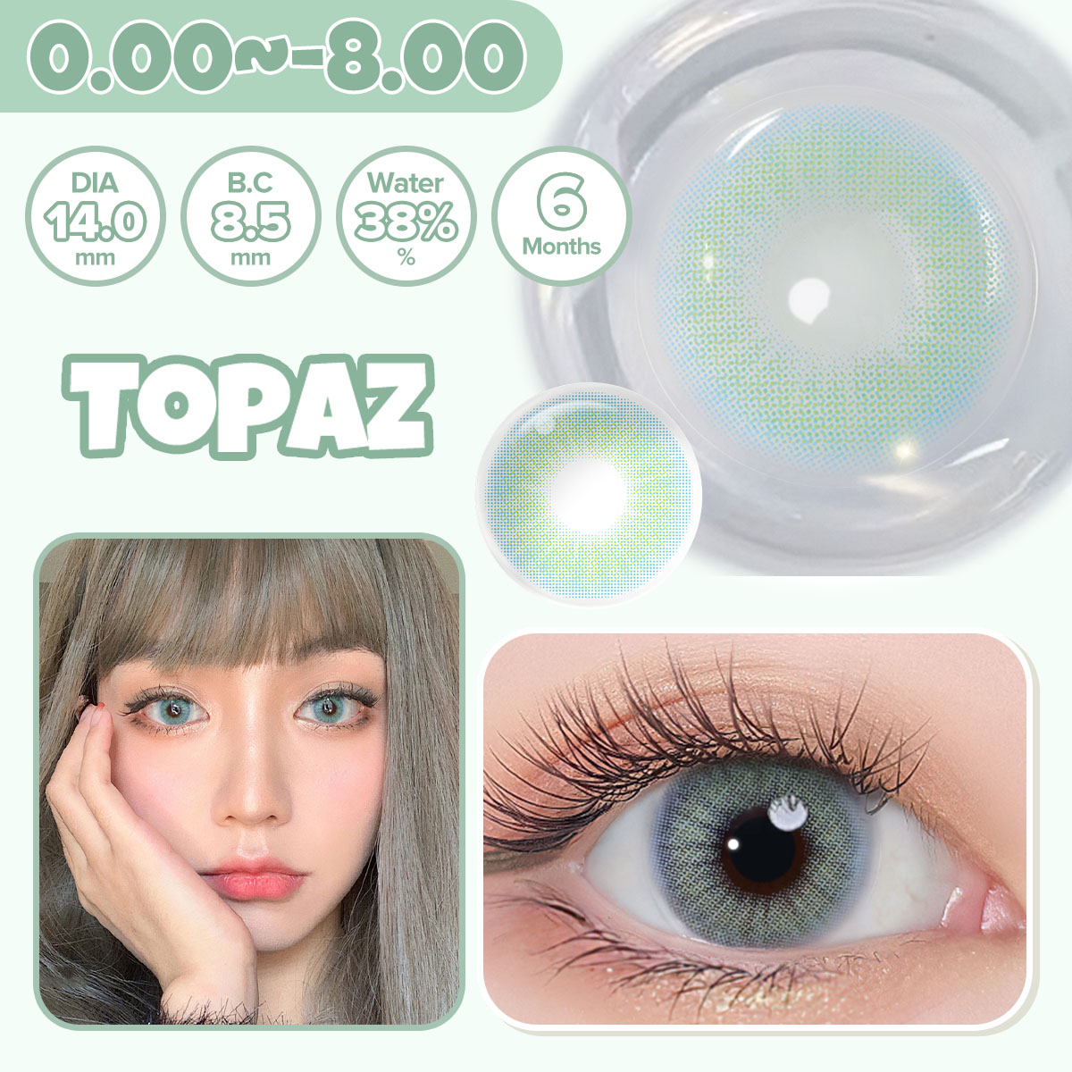 Topaz Colored Contact Lens