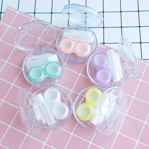 Colorful Round Contact Lens Cases Box