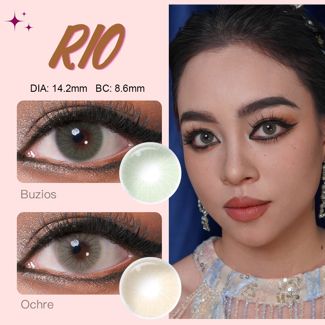 Free Shipping Freshgo 3 Tone Colored Contact Lenses Natural Colored Contacts Eye Contact Lenses Lentes De Contacto De Color
