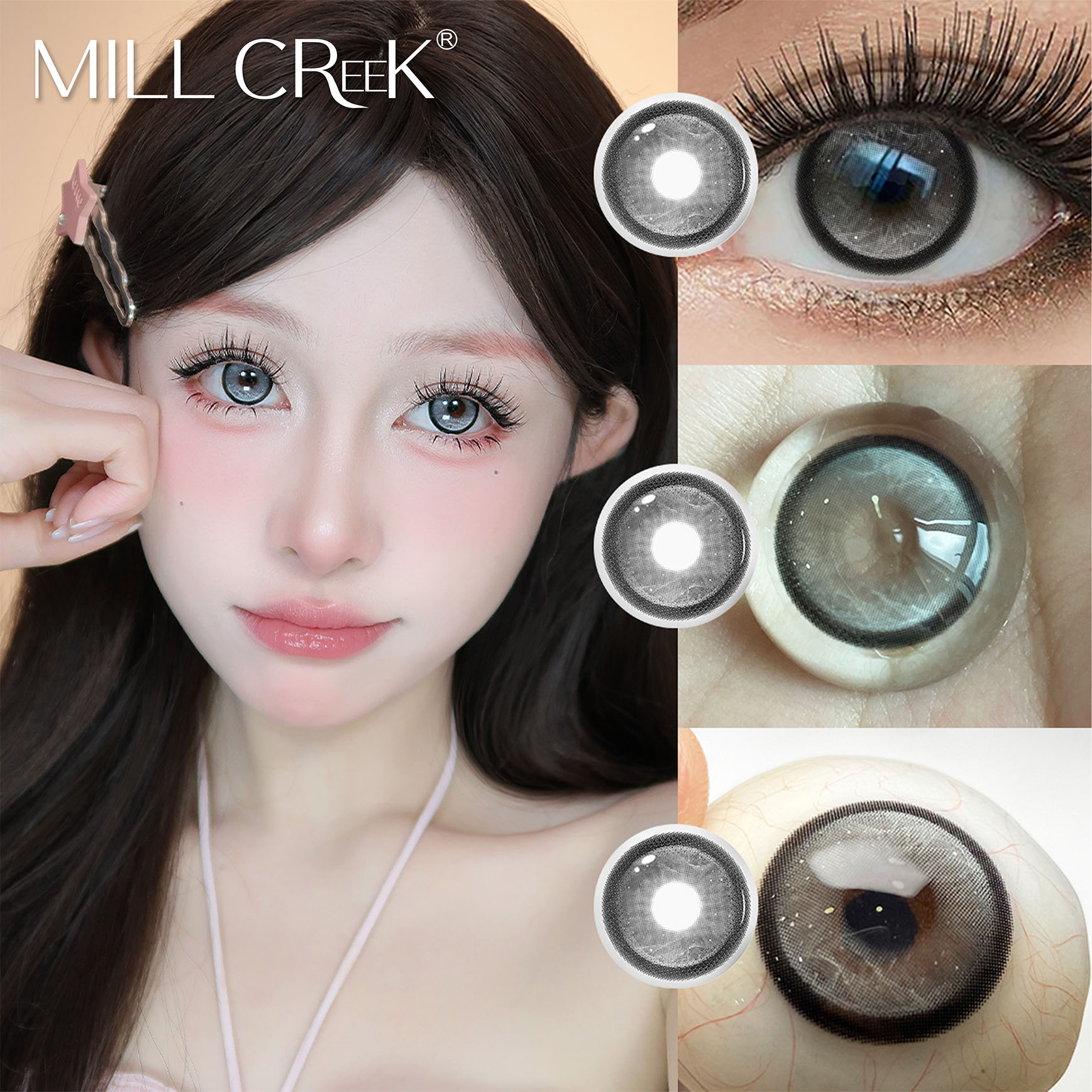 Haipurecon Factory Direct Wholesale Sky Blue Color Contact Lenses Natural Multi Colors New Style Bulk Order Low MOQ