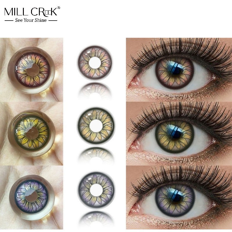 Mill Creek 14.5mm Colored Contact Lenses OEM ODM Wholesale-Custom Soft Cosmetic Contact Lens Factory Private Label 40% Water