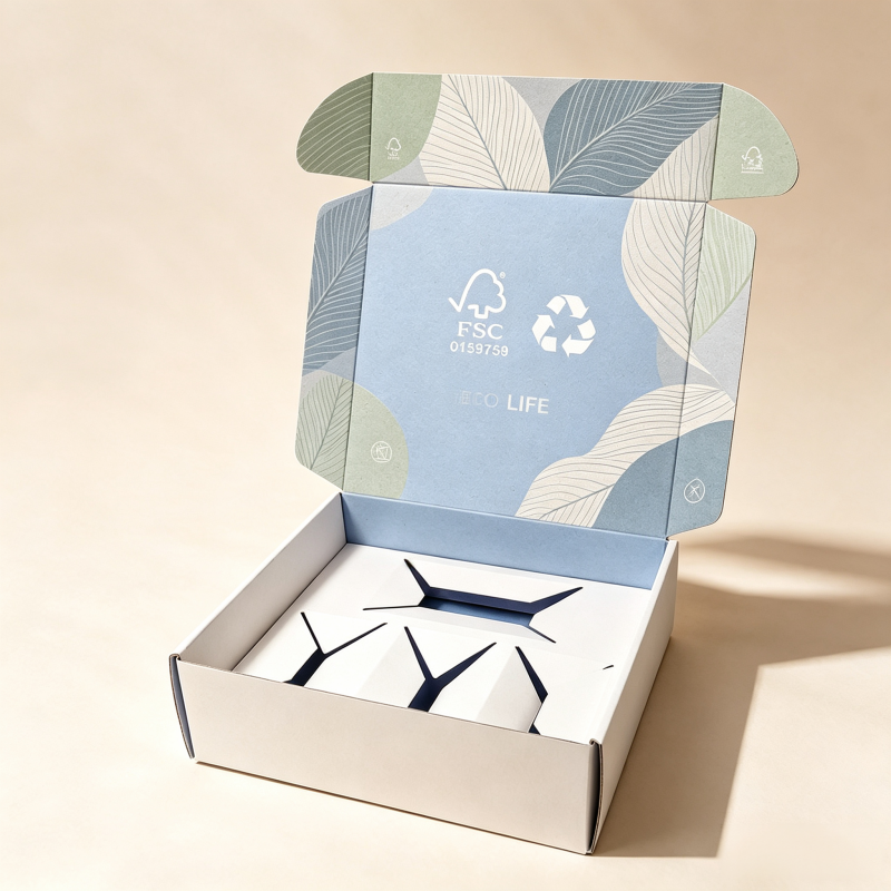 Custom Your logo Empty Cardboard Paper Magnetic Contact Lens Packaging Box for Contact Lenses