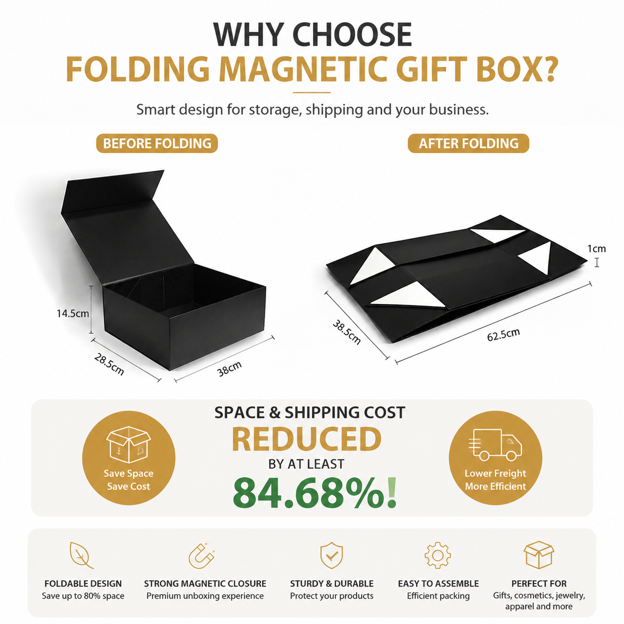 Premium Customized Gold Foil logo Maroon Color Printing Jewellery Jewelry Folding Magnetic Gift Box with Silk Satin Insert