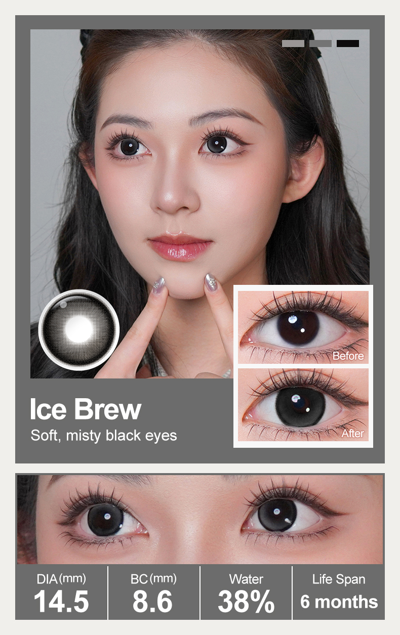 Free Shipping Full Coverage Design Colored Contact Lenses Prescription Color Contacts Power Colored Contacts Lentes De Contacto