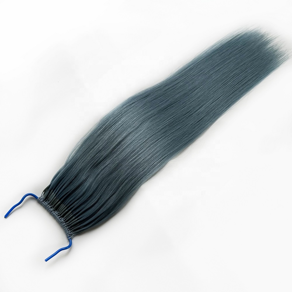 Best Selling Korean Braids Gray Color Chinese Vrigin Human Hair Extensions