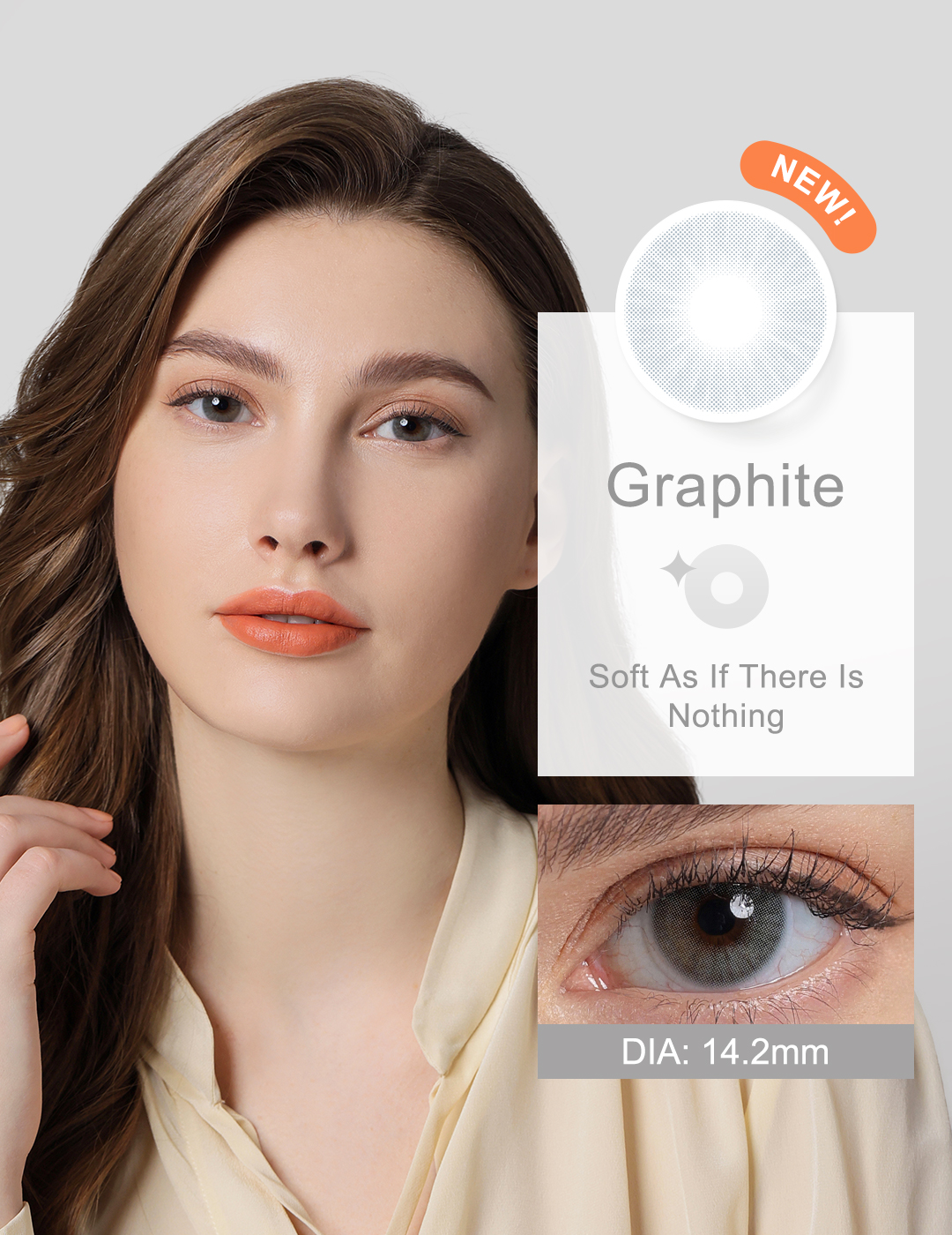 Graphite Colored Contact Lens