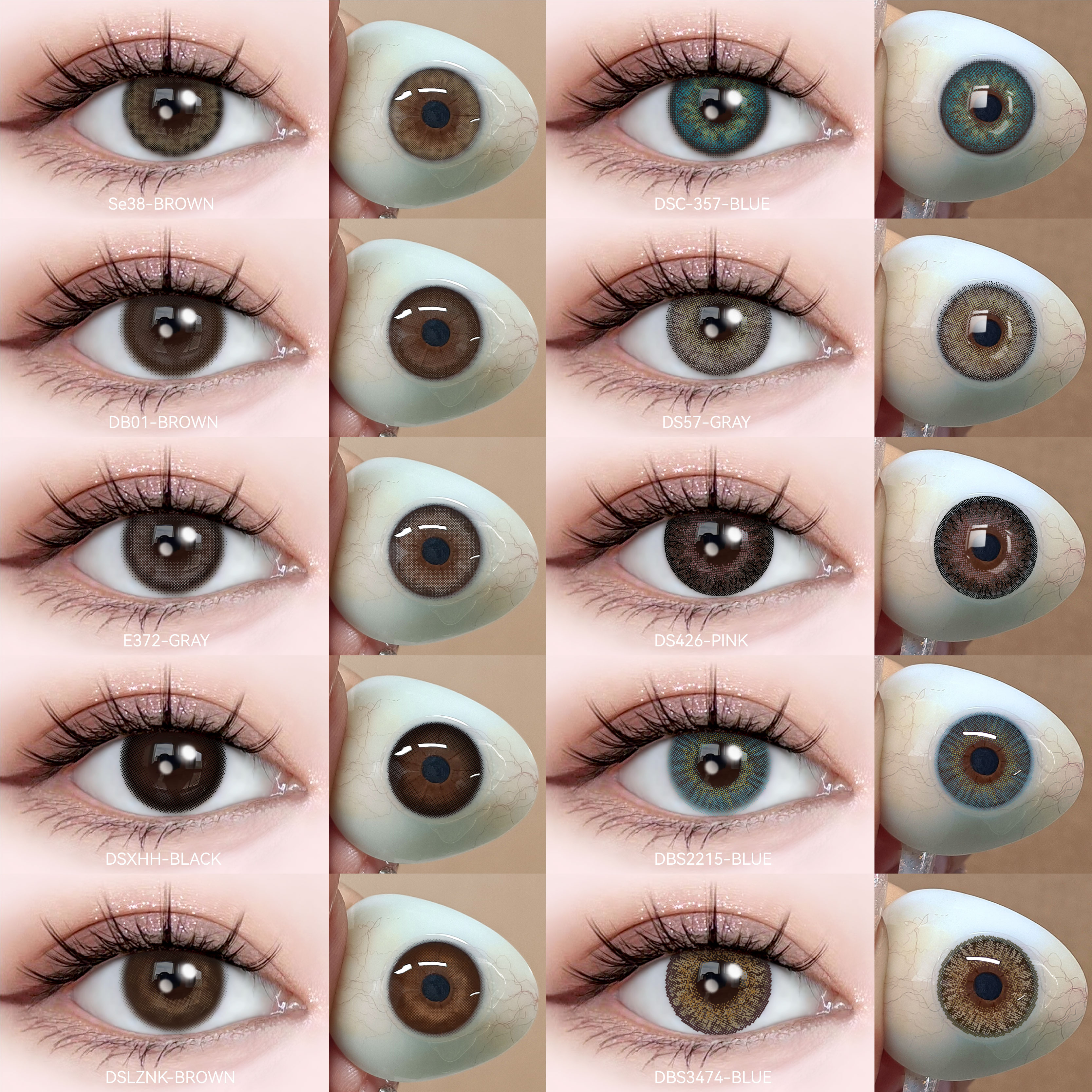 For DSC Pro Penni Soft Natural Colored Contact Lenses Private Label Cosmetic Wholesale Color Contact Lens