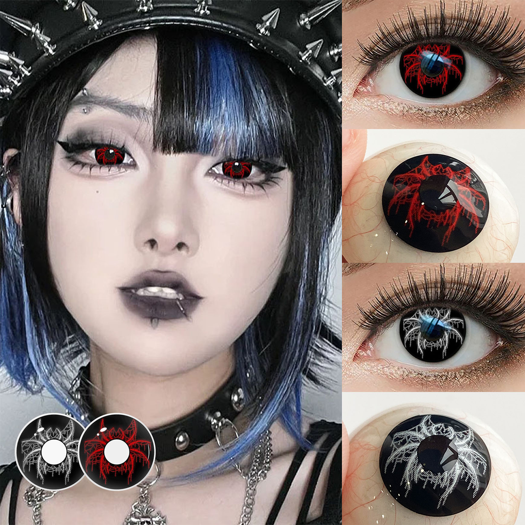 Wholesale Contact Lenses 14.5mm Yearly Crazy Soft HEMA Colored Cosplay Halloween Party OEM/ODM Custom