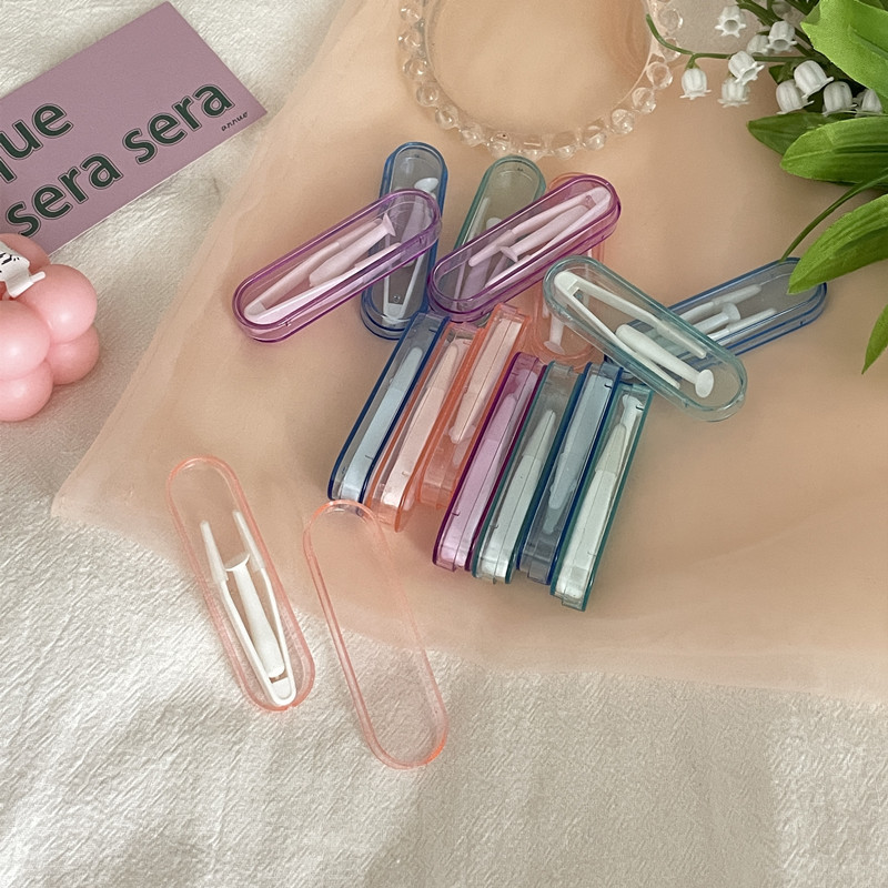 In Stock Colorful Contact Lens Cases Accessories Tweezer and Clip Contact Lens Packing
