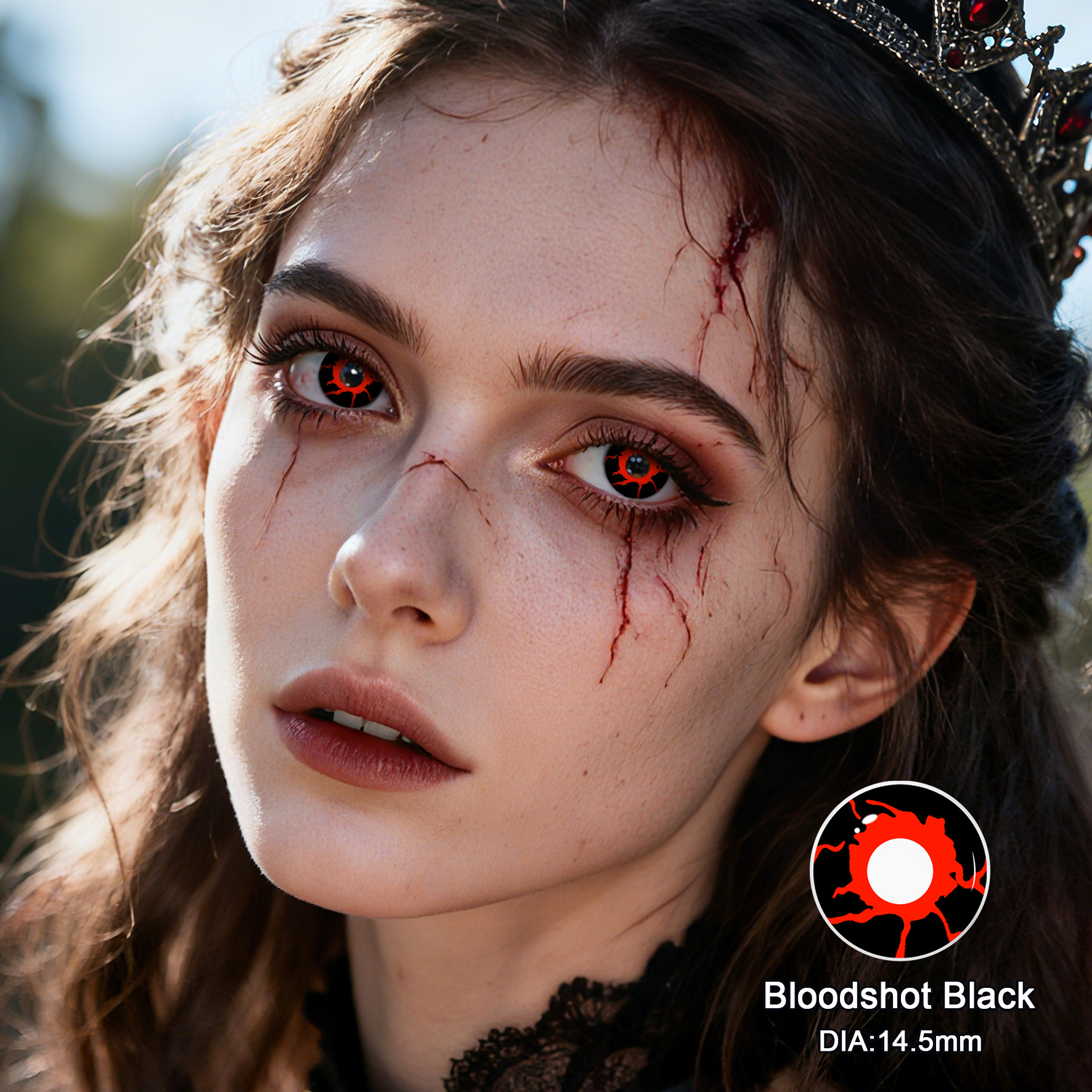 Wholesale Contact Lenses 14.5mm Yearly Crazy Soft HEMA Colored Cosplay Halloween Party OEM/ODM Custom