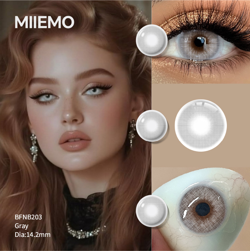 DSC Soft Natural Color Contact Lenses 6 Month Use 3 Tone Series Colored Eye Lenses For Daily Wear Dating Party Power -1.00~-8.00