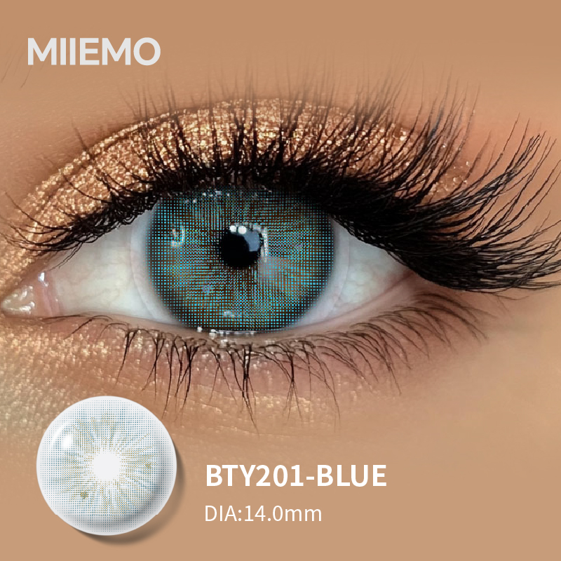 OEM Private Label Three Tone Colored Contact Lenses 38% Water Content Custom Logo Blister Pack Soft Comfortable Beauty