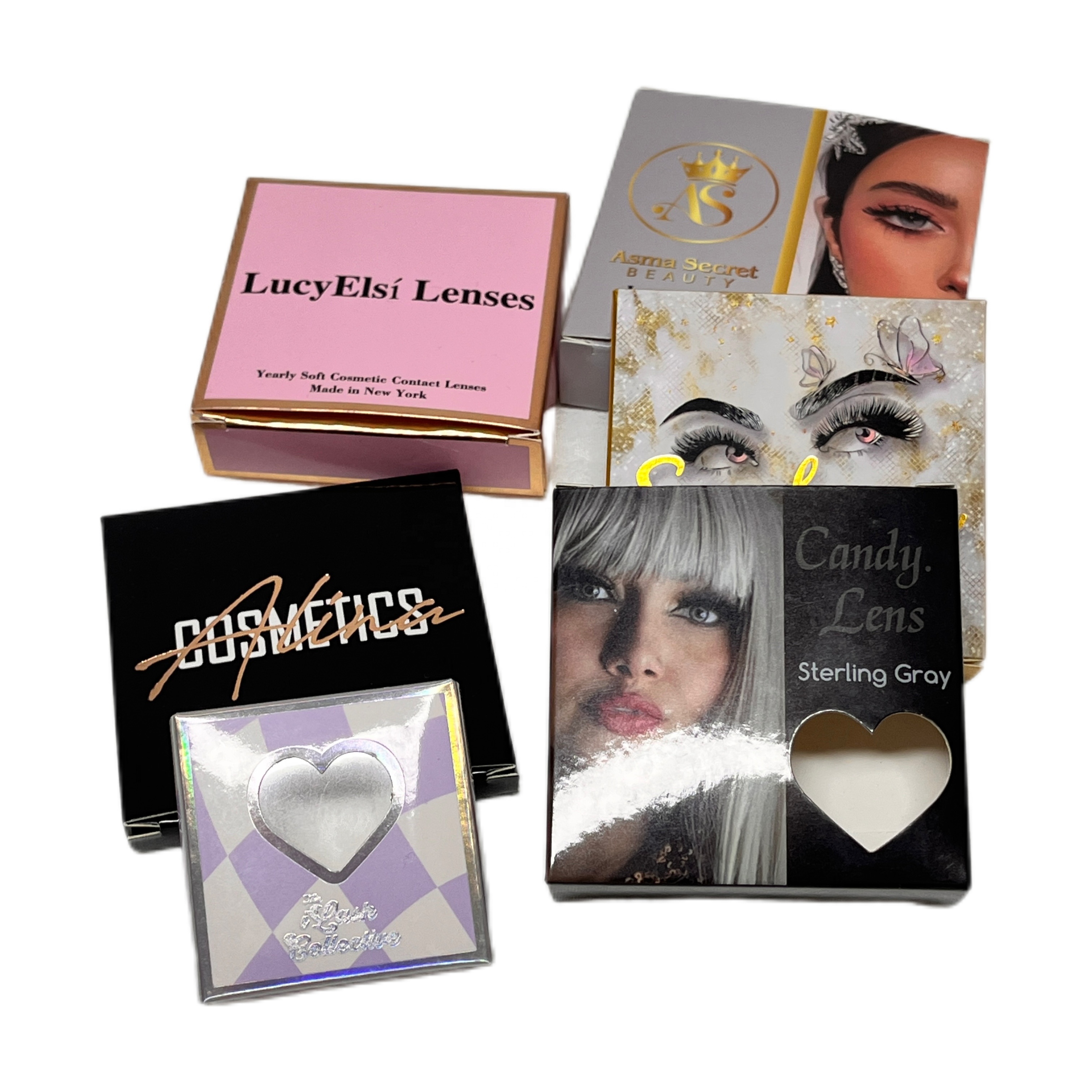 High Quality Wholesale Natural Color Eye Lens Packaging Box New Design Hot Sale Eye Contact Lenses Color Contact Lens Box