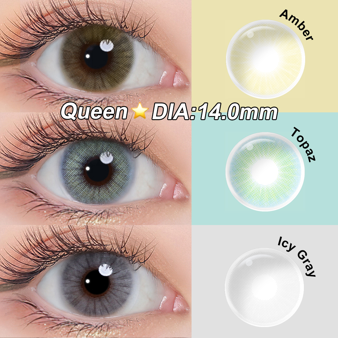 Free Shipping Magister Colored Contact Lenses Custoom Brand 2PCs Amber Ochre Topaz Prescription Lens HIDROCOR Color Contacts