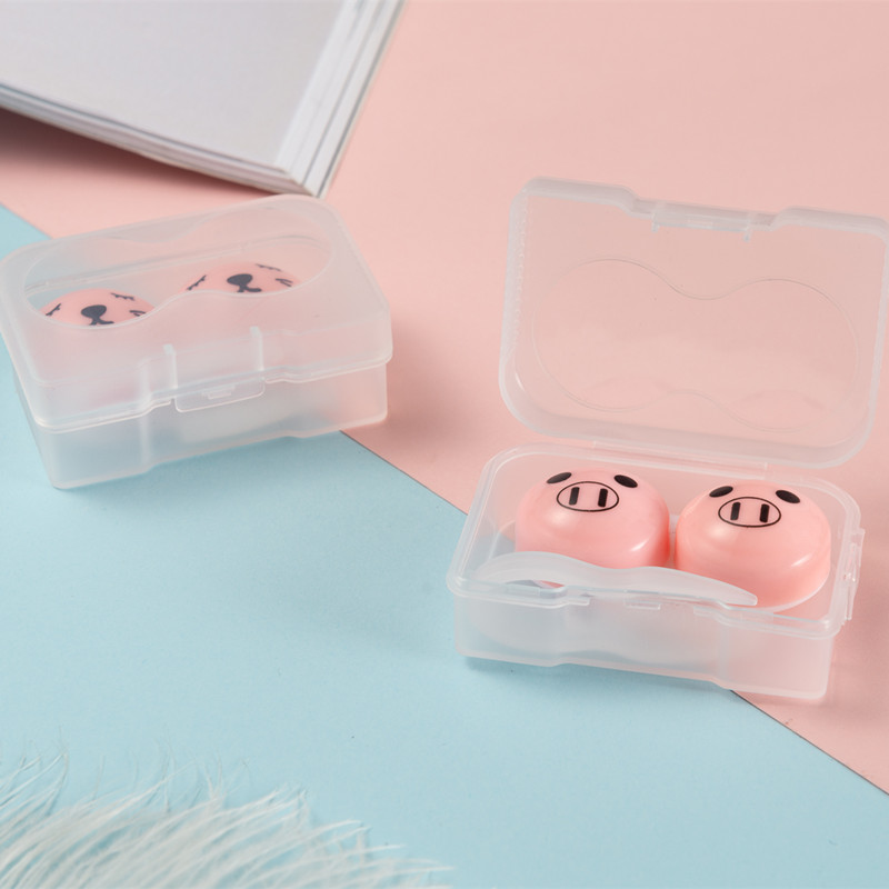 CHANXIN MC-106 Custom Complete Box Set of Cartoon Pattern Fashionable Eye Contact Lenses with Logo Rectangle Case