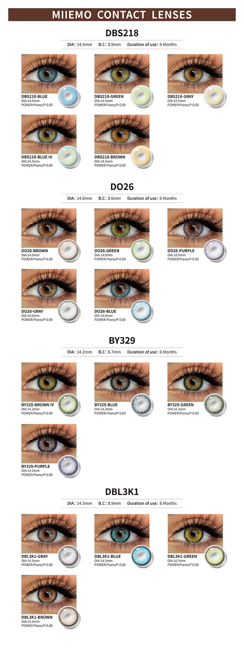 Color Contact Lenses Display 21