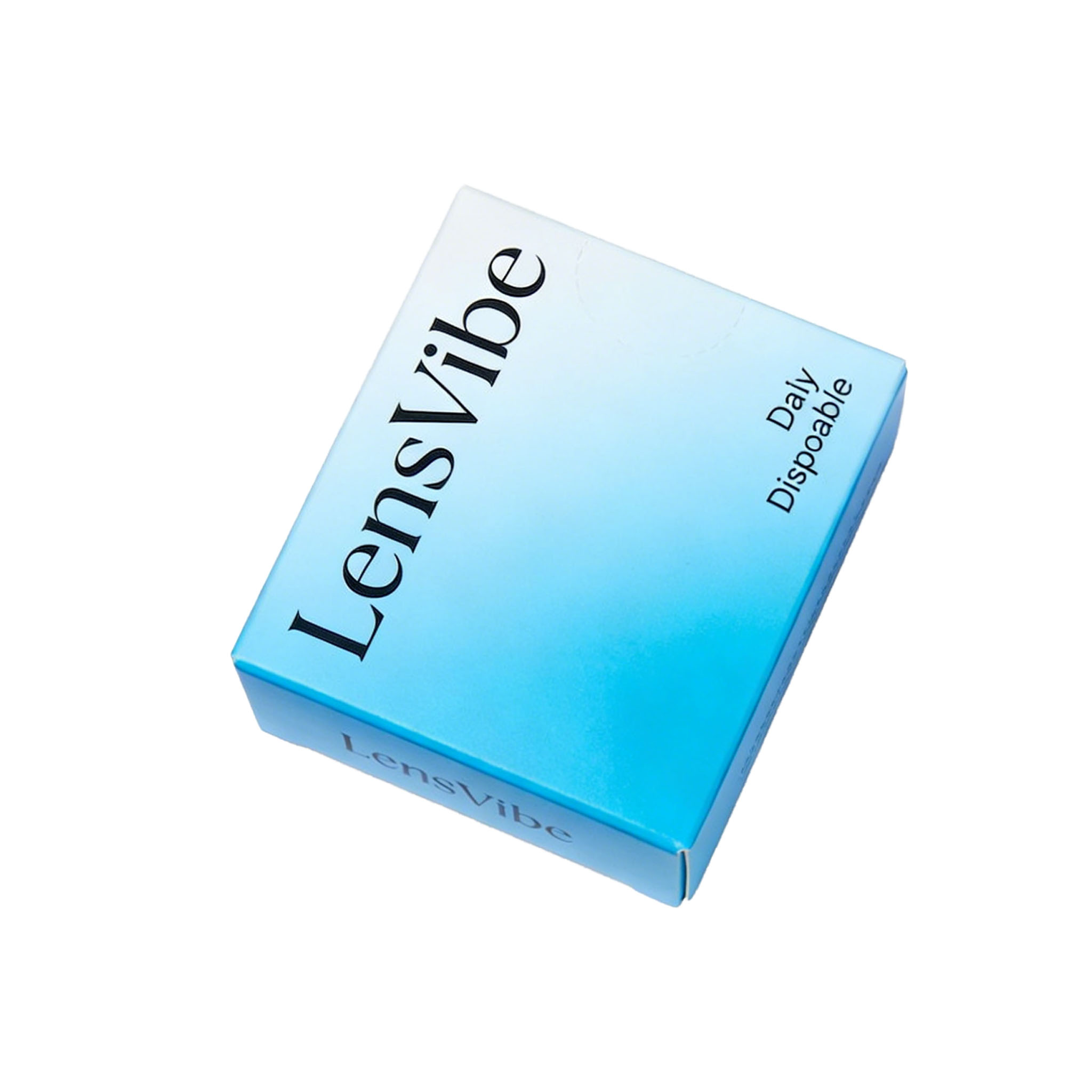 Customizbele Glossy Lamination Self Erecting Recyclable Colored Contact Lens Packaging Box with Four-Color Logo Printing