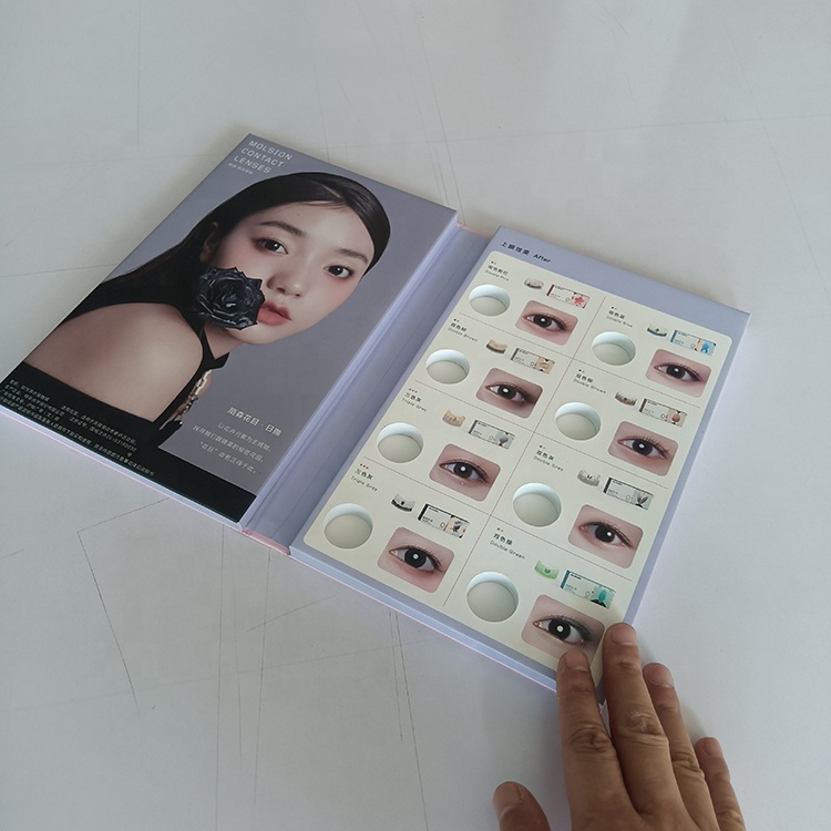 Factory Customized Luxury Eye Shadow Box Contact Lens Lenses Packaging Box Eyelash Blush Mascara Gift Box